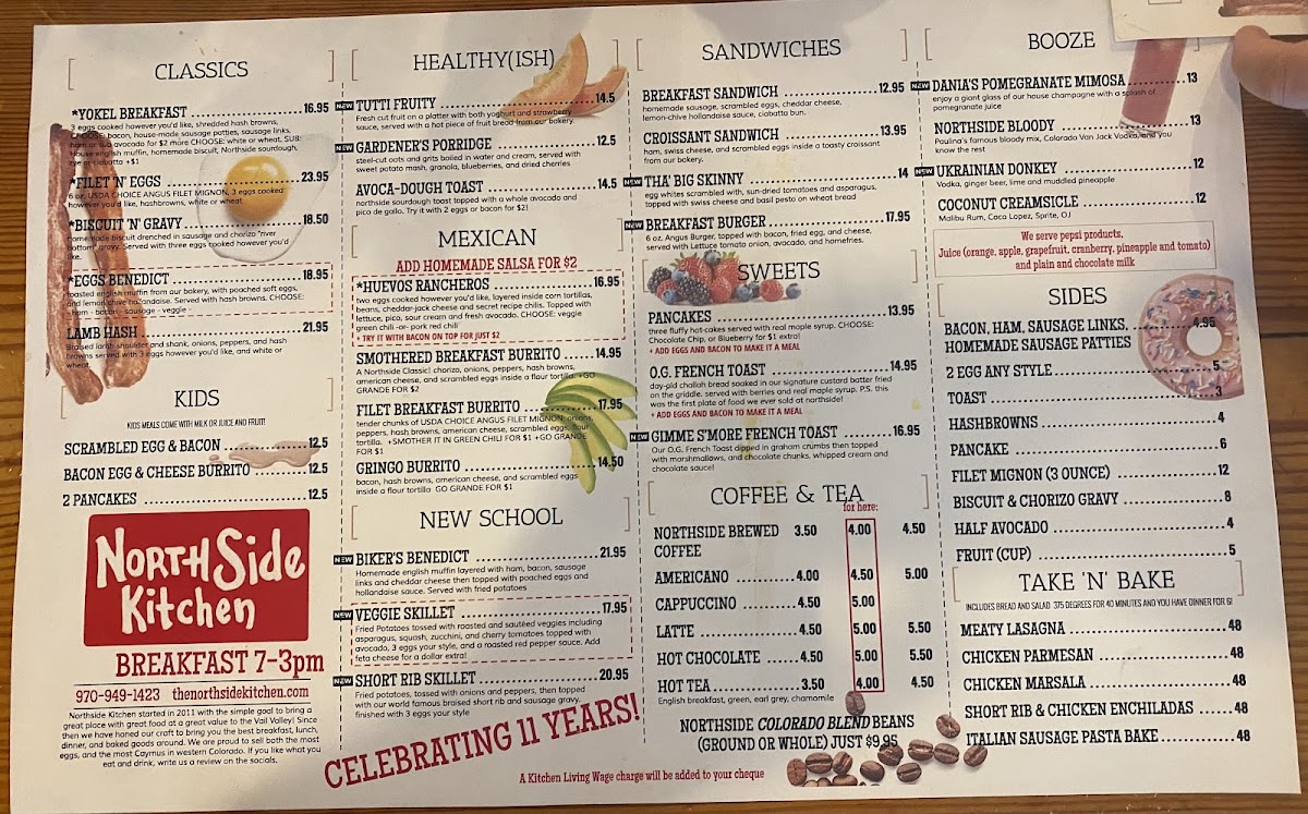 Northside Kitchen Menu - Image 1